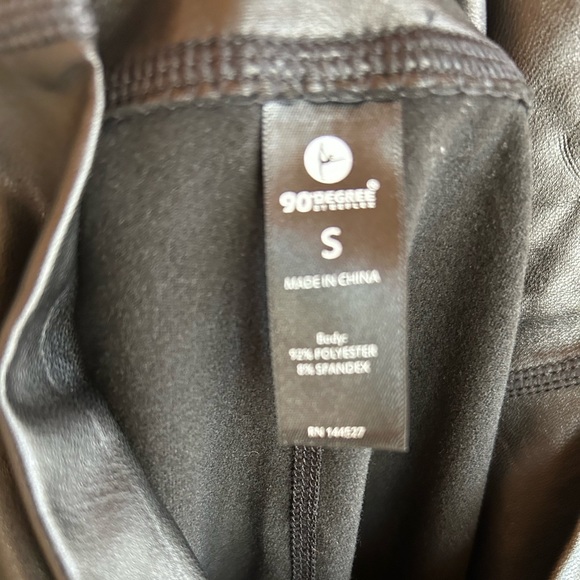 NWT 90 Degree Reflex High Rise Faux Leather Leggings - Picture 8 of 11
